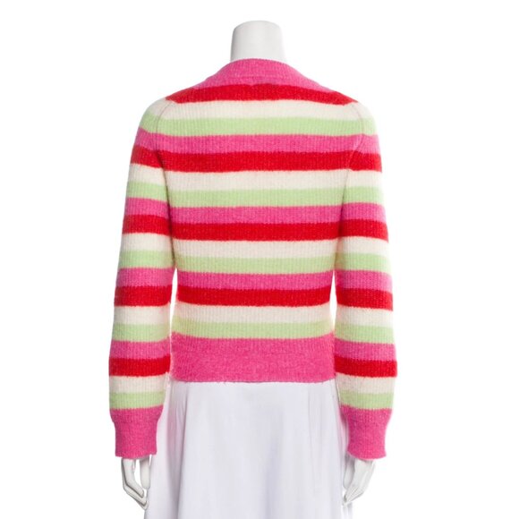 Ganni Pink Striped Sweater - Picture 4 of 6